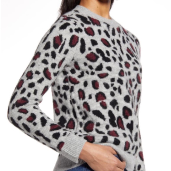 NEW Halogen Leopard Spot Crewneck Pullover Sweater - Picture 11 of 12